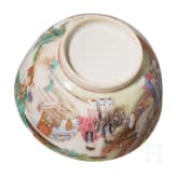 Famille-Rose Tasse mit Untertasse, China, wohl Yongzheng/Qianlong Periode (18. Jhdt).