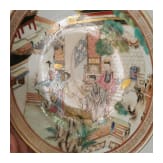 Famille-Rose Tasse mit Untertasse, China, wohl Yongzheng/Qianlong Periode (18. Jhdt).