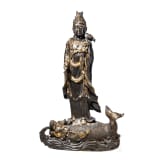 A Guanyin Standing on a Dragon-Fish, 20th century