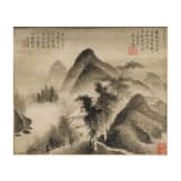 &ldquo;Mountain Landscape in Rain and Mist&rdquo;, China, bears inscription Gao Jian