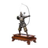 "An archer", Japan, bears signature probably 'Yoshimitsu', late 19th/early 20th century