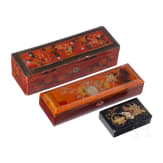Three Japanese lacquer boxes, Japan, probably late 19th/early 20th