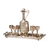 An Armenian silver liqueur set, ca. 1920