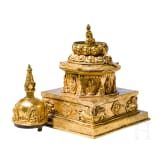 A Buddhist Stupa with Buddha Figures, probably Nepal