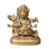 A group of eleven figures and ritual objects, probably from Tibet, Nepal and India, 19th/20th century