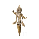 A group of eleven figures and ritual objects, probably from Tibet, Nepal and India, 19th/20th century