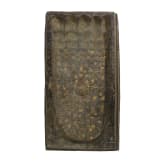 A large Thai bronze plaque showing the footprint of Buddha (Buddhapada), 18th/19th century