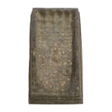 A large Thai bronze plaque showing the footprint of Buddha (Buddhapada), 18th/19th century