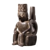 Pr&auml;kolumbisches, fig&uuml;rliches Gef&auml;&szlig;, peruanische Nordk&uuml;ste, wohl Moche-Kultur, 4. - 8. Jhdt.