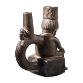 Pr&auml;kolumbisches, fig&uuml;rliches Gef&auml;&szlig;, peruanische Nordk&uuml;ste, wohl Moche-Kultur, 4. - 8. Jhdt.
