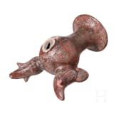 Pr&auml;kolumbische Vase mit Vogelf&uuml;&szlig;en, peruanische Nordk&uuml;ste, wohl Moche-Kultur, 4. - 8. Jhdt.