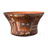 Pr&auml;kolumbische Tonschale, Peru, wohl Nasca-Kultur (Nazca), 3. - 8. Jhdt.
