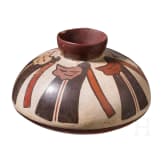 Pr&auml;kolumbisches Tongef&auml;&szlig;, Peru, wohl Nasca-Kultur (Nazca), 3. - 8. Jhdt.