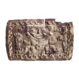 Pr&auml;kolumbische Tumbaga Gewandapplike, Peru, wohl Chimu-Kultur, 900 - 1500 n. Chr.