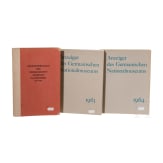 Drei B&uuml;cher des Germanischen Nationalmuseums, N&uuml;rnberg