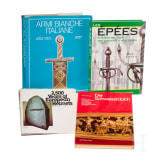 Four books on the subject of ancient weapons and armour