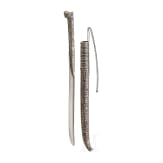 A Cretan silver mounted yatagan with wootz blade, late 18th century