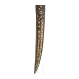 An Ottoman silver-mounted Khanjar with gold damascened, 16th century blade