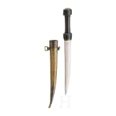 An Ottoman khanjar with a wootz blade, circa 1800