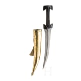 An Ottoman khanjar with Wootz blade, first half of the 19th century
