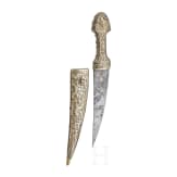 An Ottoman coral studded kandshar, late 19th century