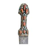 An Ottoman coral studded kandshar, late 19th century