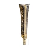 An Ottoman gold-damascened kard, 18th century