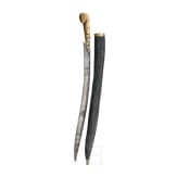 An Ottoman yatagan with walrus grips, late 18th century