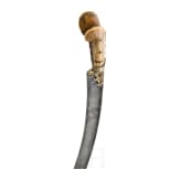 An Ottoman yatagan with walrus grips, late 18th century