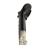 An Ottoman silver-damascened yatagan, dated 1861