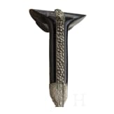An Ottoman silver-damascened yatagan, dated 1861