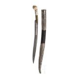 An Ottoman silver mounted boy's yatagan, 19th century