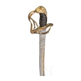 A British officer's sabre with a late 15th/early 16th century Mamluk Haji Sunqur blade