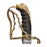 A British officer's sabre with a late 15th/early 16th century Mamluk Haji Sunqur blade