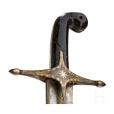 An silver-damascened kilic, dated 1807
