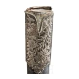 A silver mounted Ottoman kilic with rhino horn grips, ca. 1840