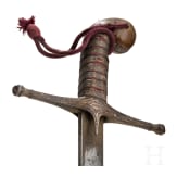 An Ottoman gold-inlaid kilij, 19th century.