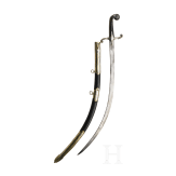 A silver-mounted and gilded Ottoman shamshir, circa 1820