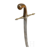 An Ottoman silver-mounted and gilded shamshir, Ottoman, circa 1820