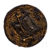 A Caucasian coin-inlaid fist shield, 19th century