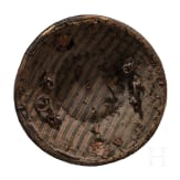 An iron-fitted Caucasian fist shield, 19th century