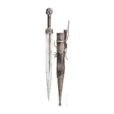 A Caucasian silver mounted kinzal, late 19th century