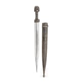 A North Caucasian silver-mounted kinzal, dated 1912
