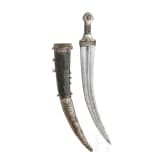 A Yemenite silver mounted jambiya, circa 1900