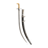 A Saudi Arabian gold- and silver-mounted shamshir, 19th century