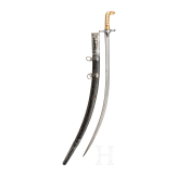 A Saudi Arabian gold- and silver-mounted shamshir, 19th century