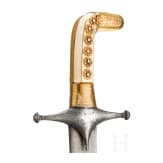 A Saudi Arabian gold- and silver-mounted shamshir, 19th century