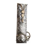 A Saudi Arabian gold- and silver-mounted shamshir, 19th century