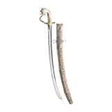 A silver mounted sabre (saif), Saudi Arabia, 19th century