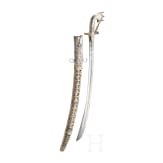A silver mounted sabre (saif), Saudi Arabia, 19th century